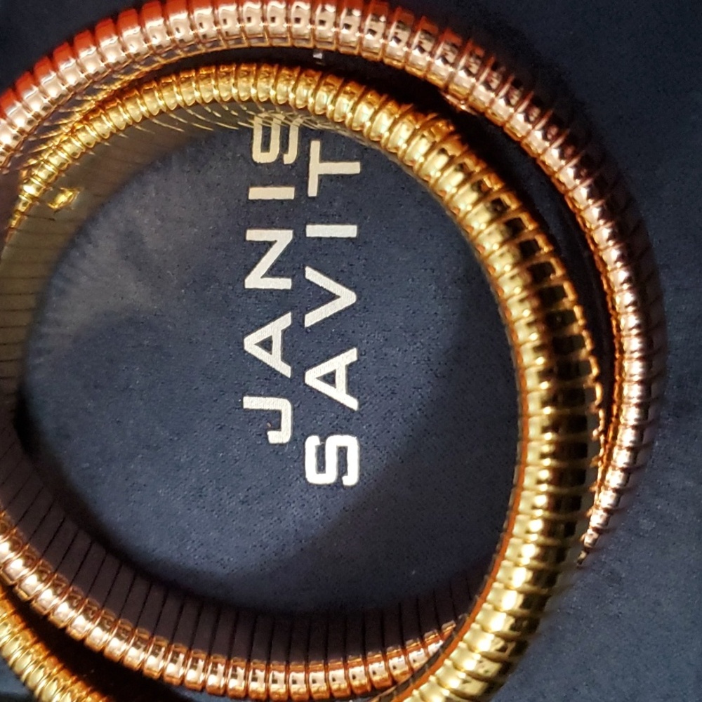 Janis Savitt Double Cobra Bracelet (gold & rose gold) BR550 RGG
